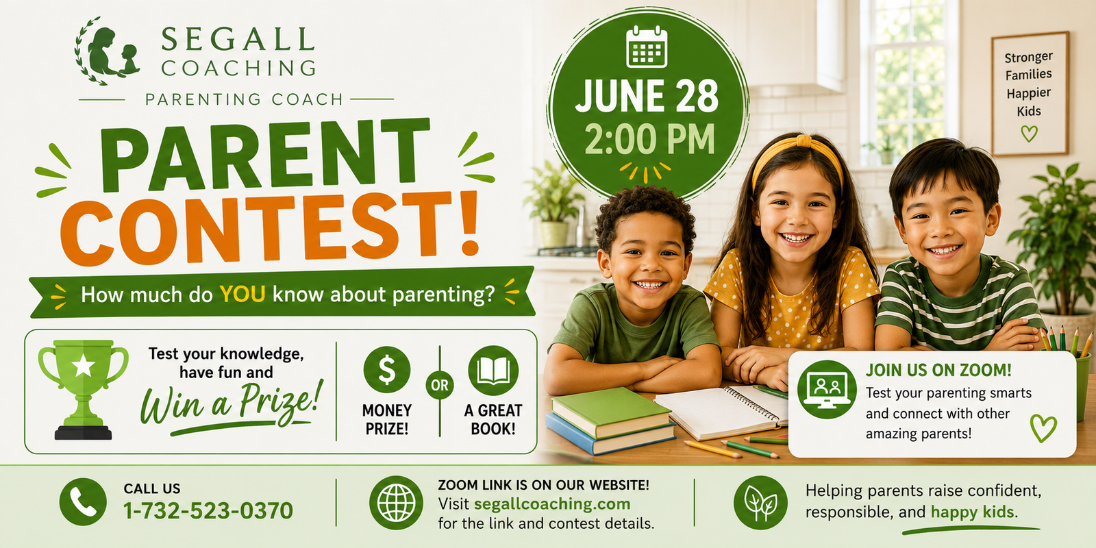 Segall Coaching parent contest campaign design
